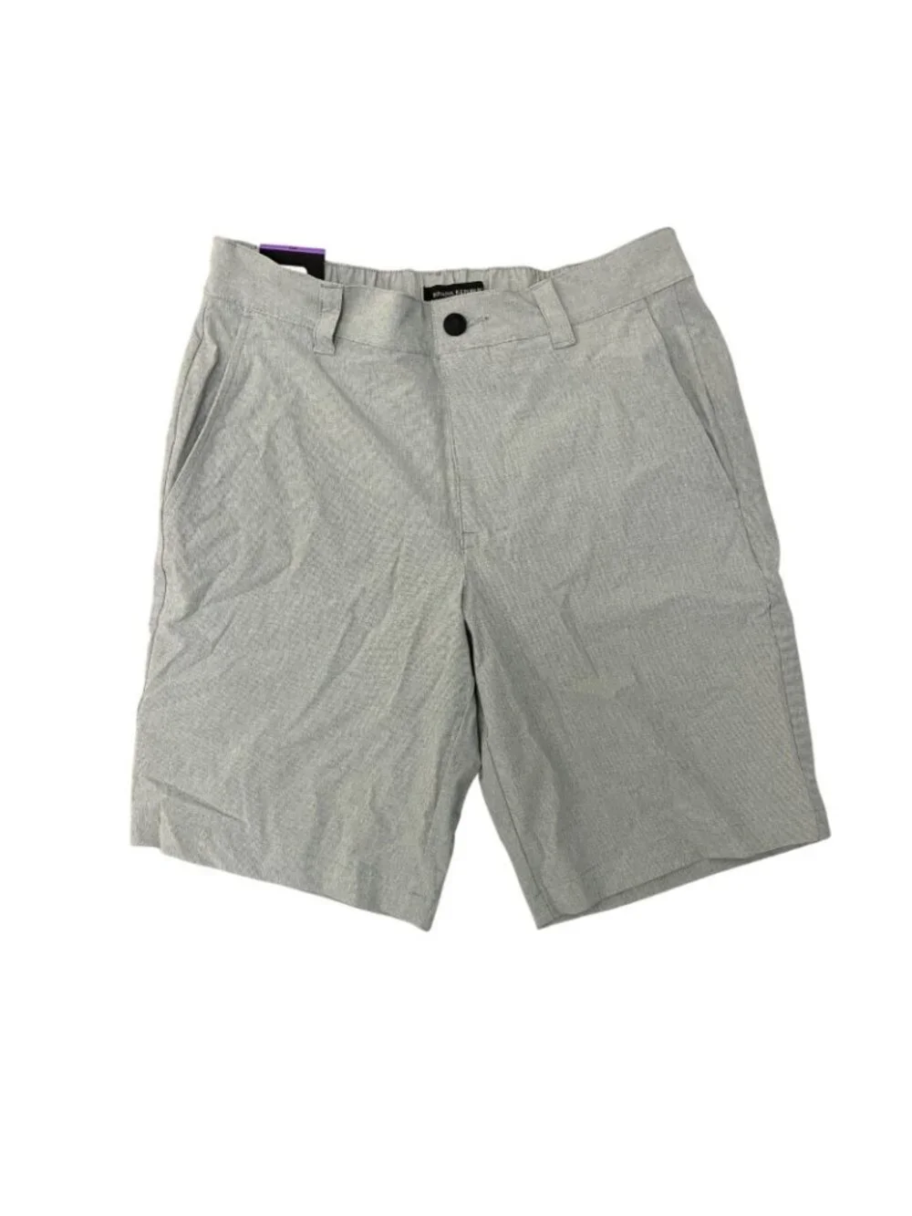 NWT Banana Republic Men's 30 Gray Comfort Flat Front Shorts Stretch Fabric